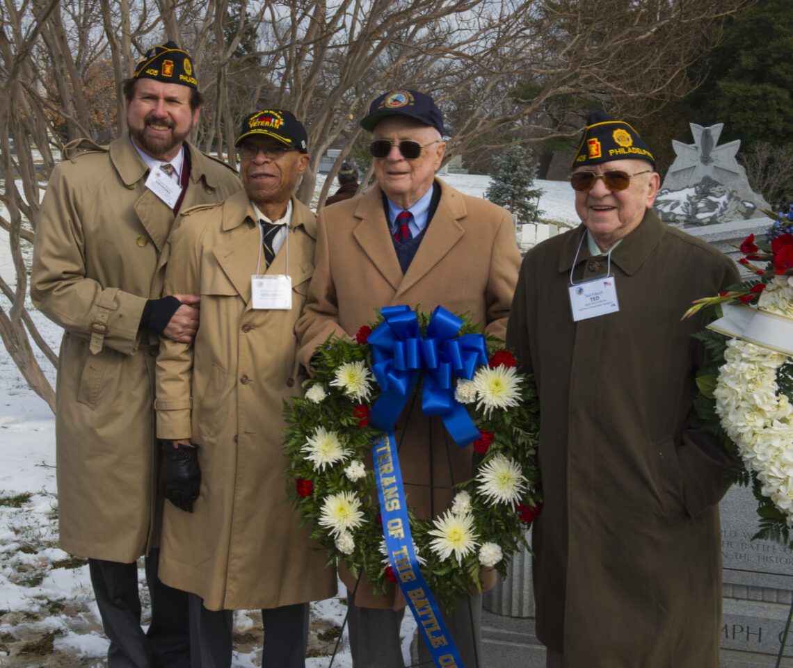Soldiers at the Battle of the Bulge Memorial Ceremony